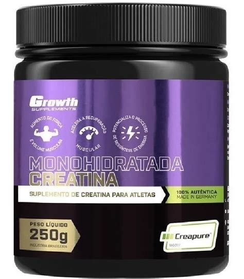 Creatina 250g Creapure Original Growth Supplements Mercado Livre