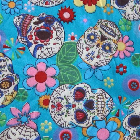 skull print fabric by the yard