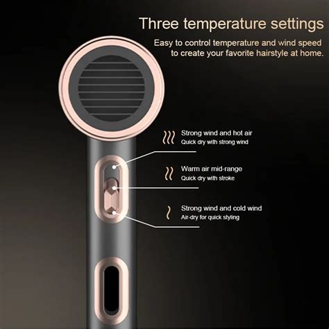 W Home Appliance Blu Ray Negative Ion High Power Hair Dryer Anti Static Hot Cold