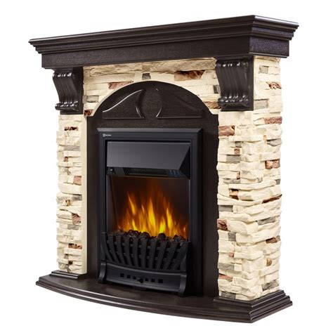 Портал Firelight Torre Classic камень сланец натуральный, шпон венге НС ...