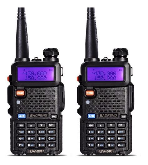 Kit R Dio Ht Comunicador Baofeng Dual Band Hhf Vhf Uv R R