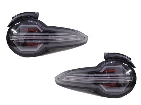 Luces Traseras LED Completas Negras Con Indicador Secuencial Para Mazda