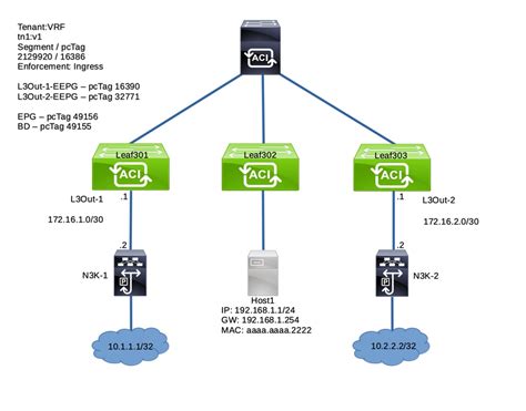 Troubleshoot ACI L3Out Subnet 0 0 0 0 0 And System PcTag 15 Cisco