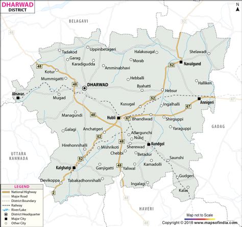 Dharwad District Map