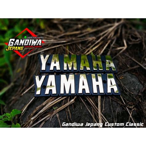 Jual Emblem Tangki Tengki Yamaha RX Special RX Spesial Gold Emas Model