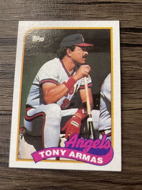 Tony Armas Baseball Card 1989 Topps 332 Anaheim Angels Ebay