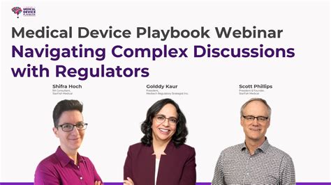 Md Playbook Webinar Navigating Discussions With Regulators