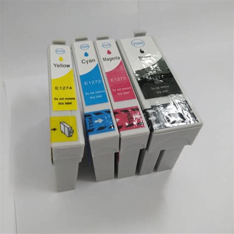 4pcs Ink Cartridge T1271 T1272 T1273 T1274 For Epson Workforce 545 60