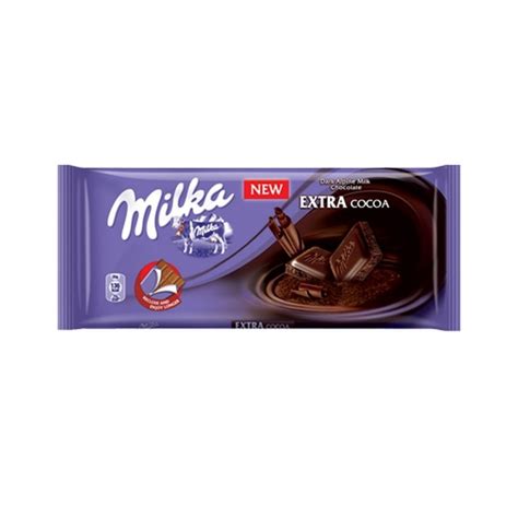 Купить Темный шоколад Milka Extra Cocoa Dark, 55% какао, Chocolate 100 ...