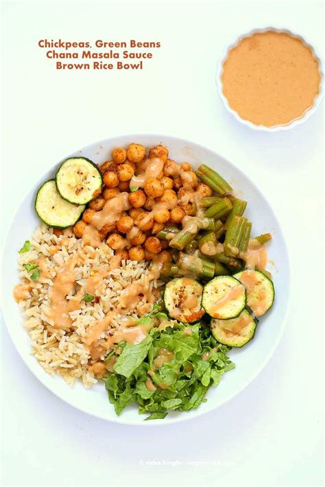 Masala Chickpea Bowl With Chana Masala Spice Chickpea Dressing Vegan