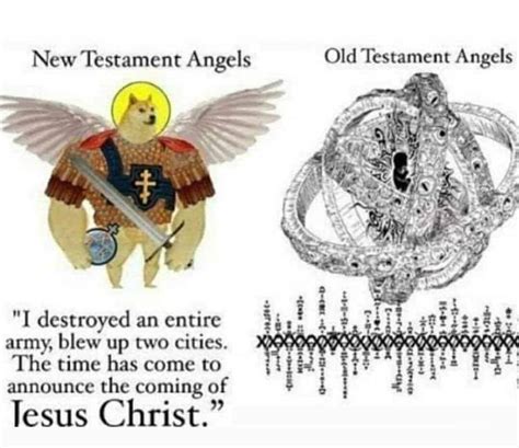 New Testament Angels Vs Old Testament Angels Meme Anonymous