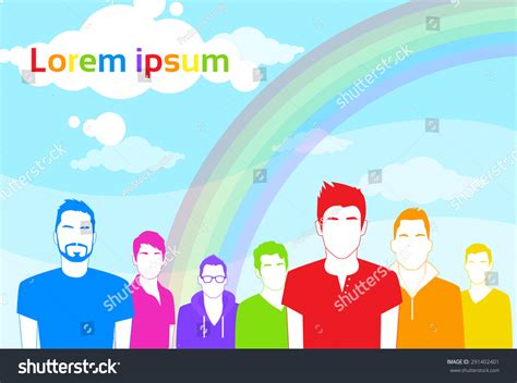 Same Sex Gay Man People Group Stock Vector Royalty Free Shutterstock