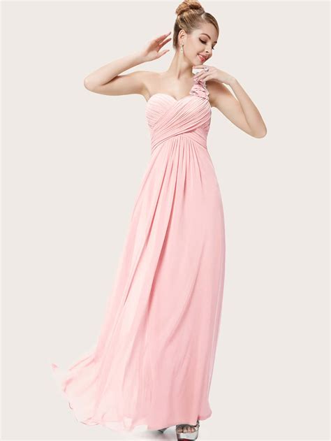 Everpretty One Shoulder Ruched Bodice Prom Dress