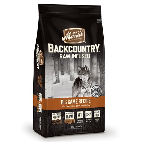 Merrick Backcountry Grain Free Raw Infused Big Game Recipe Dry Dog Food