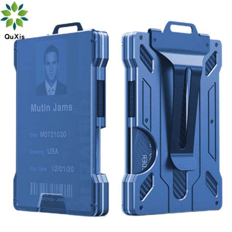 QuXis 2022 New S RFID Metal Credit Card Holder Pack Men Wallets