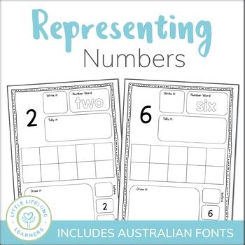 number representation sheets teaching resources tpt