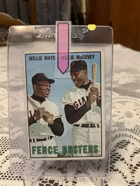 1967 TOPPS 423 WILLIE MCCOVEY WILLIE MAYS FENCE BUSTERS VERY NICE