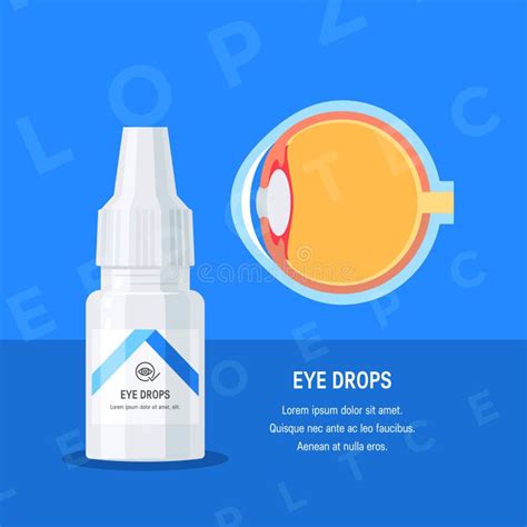 Eye Drops In Flat Style Stock Illustration Illustration Of Flyer