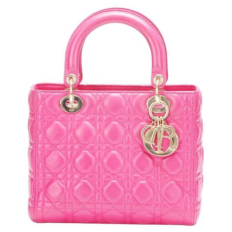 Dior Lady Dior Moyen Cuir Rose Ref Joli Closet