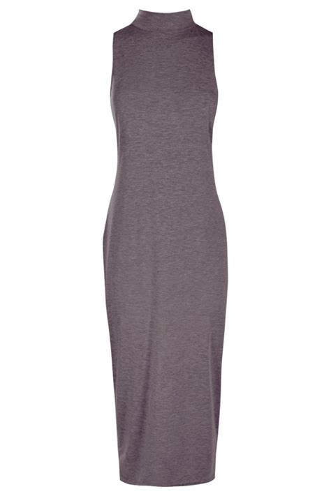 Billie Turtle Neck Sleeveless Midi Bodycon Dress