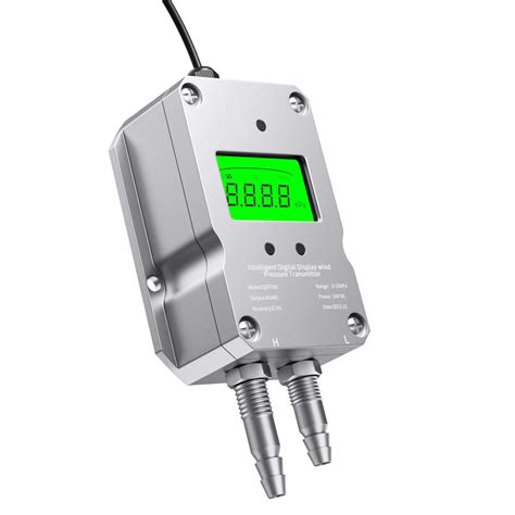 LCD Digital Display 4 20mA Air Pressure Transmitter Differential