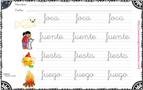 Cuaderno Preescritura Y Perfeccionamiento De Caligrafía 6 Imagenes Educativas