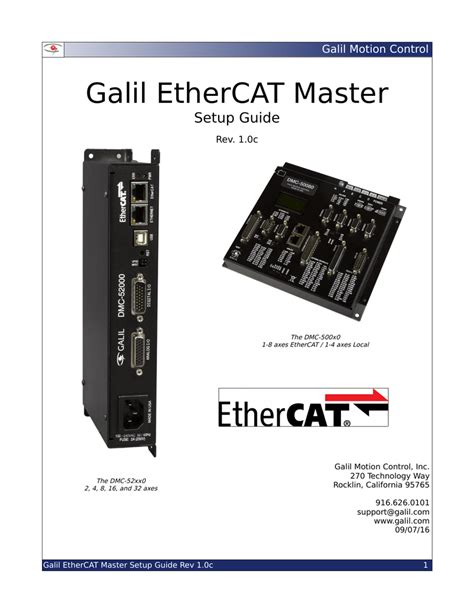 EtherCAT Master Setup Guide