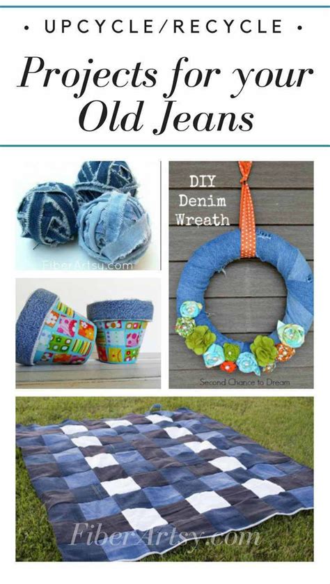 Recycled Jeans Awesome Denim Craft Projects Denim Crafts Diy