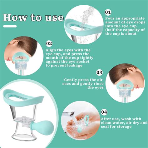 Eye Wash Cup Silicon Eye Wash Kit Eye Cleaner Manual Air Pressure Eye Cleaning Ebay