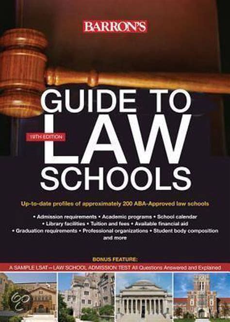 Barron S Guide To Law Schools Barron S Educational Series 9780764147500 Boeken Bol