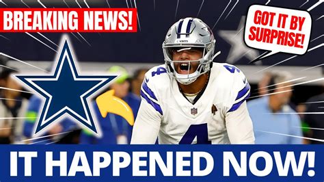 Urgent It Happened Now Nobody Was Expecting This Dallas Cowboys News