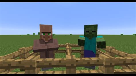 How To Transform A Zombie Villager Into A Normal Villager Youtube