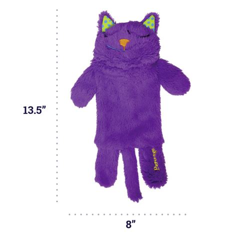 Purr Pillow Kitty Plush Cat Toy Petstages Purple Soft Cloth Cat Purr