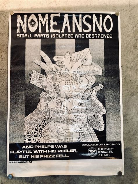 Nomeansno Small Parts Isolated And Destroyed Vintage Poster 1988