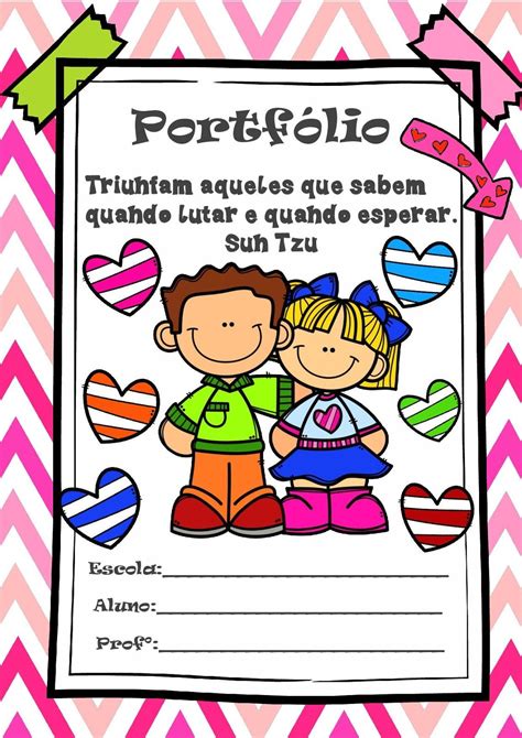 Capa De Portf Lio Portifolio Educa O Infantil Portf Lio Educa O