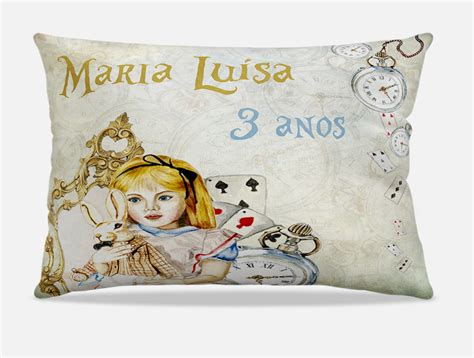 Almofadas Personalizadas Alice No Pais Das Maravilhas Elo7