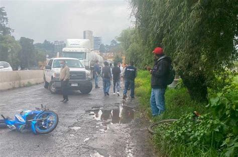 ¡por Un Bache Motociclista Cae Y Muere Atropellado En La México Toluca