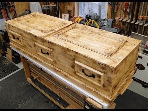 How to build a Casket ~DIY~ Pine Box - YouTube