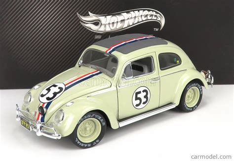MATTEL HOT WHEELS BLY22 Scale 1 18 VOLKSWAGEN BEETLE HERBIE N 53 RALLY 1962 GOES TO