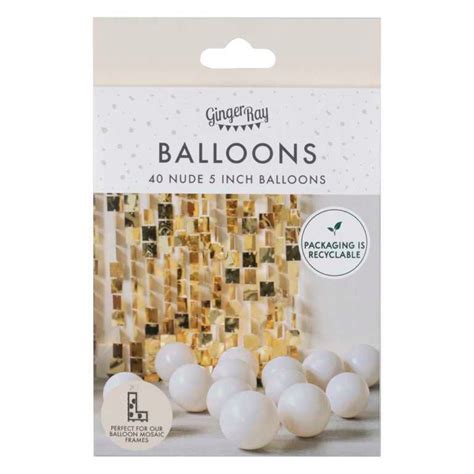 Gingerray balony lateksowe Nude Balloon Mosaic Balloon Pack Ginger Ray Przyjęcia i okazje w