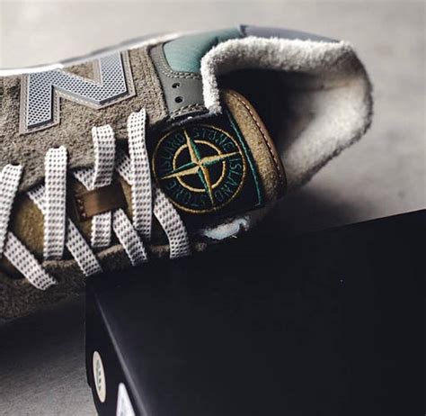 Купить Мужские кроссовки New Balance 574 Stone Island Gray осень серые ...
