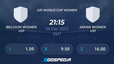 Belgium Women U21 Vs Japan Women U21 Predictions Odds Live Score And Stats