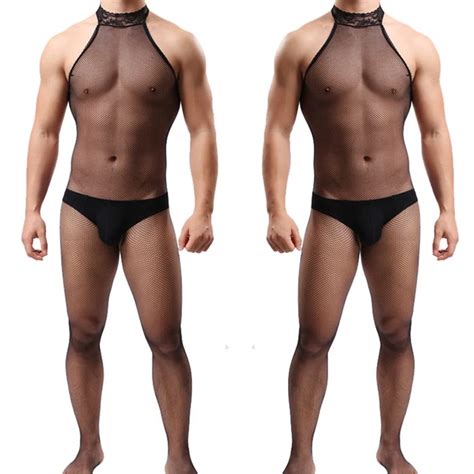 Bodyhose Homme Sexy Transparent Sous V Tement Body Body Lingerie Eur Picclick Fr