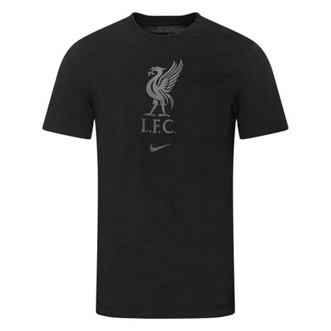 Liverpool T Skjorte Crest Sort Unisportstore No