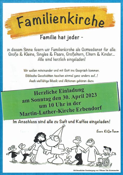 Familienkirche Im April Evangelisch Lutherische Kirchengemeinde Erbendorf