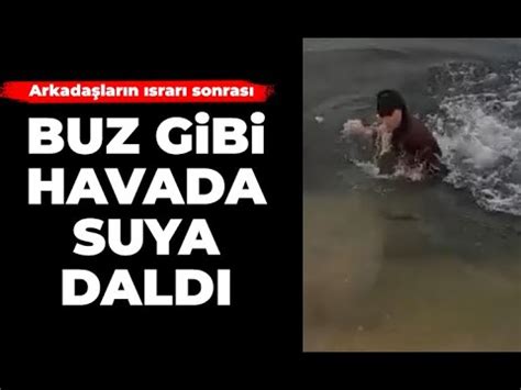 Buz Gibi Havada Havuza Girdi YouTube