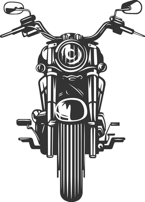 Bullet Bike Motorcycle Front View Free Vector Clipart Png Pngfreepic