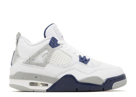 Jordan 4 Retro Gs Midnight Navy Air Jordan 408452 140 White