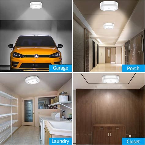 Luz De Techo Led Con Sensor De Movimiento Funciona Con Pilas Luz Led