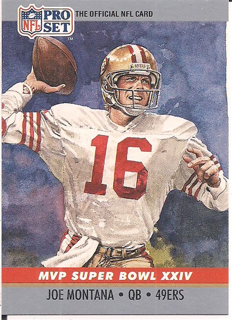 Mavin 1990 Pro Set Joe Montana Mvp Super Bowl Xxiv Card